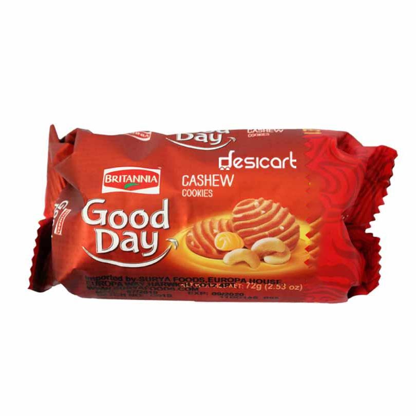 Britannia Good Day Cookies Cashews 72g
