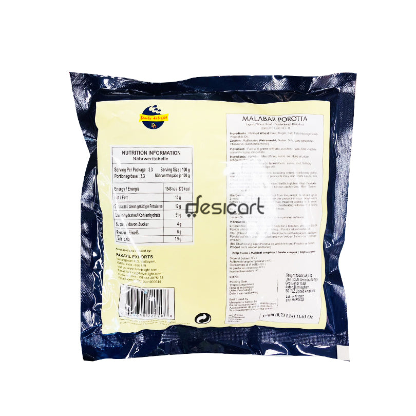 Daily Delight Malabar Porotta 330g
