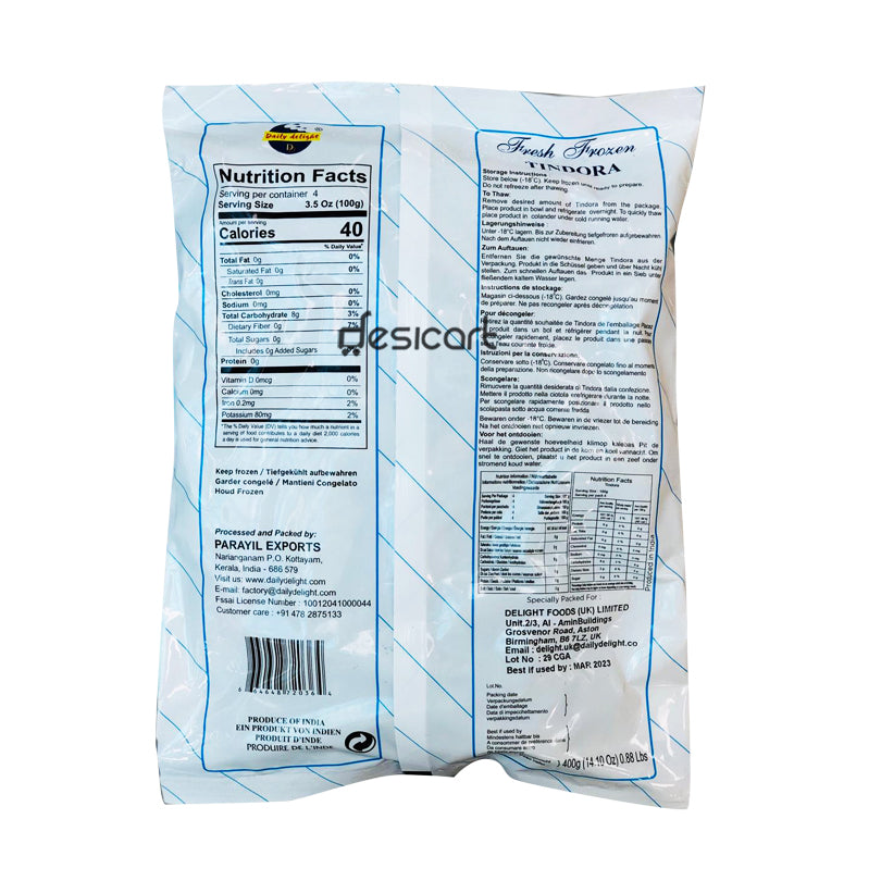 Daily Delight Frozen Tindora 400g