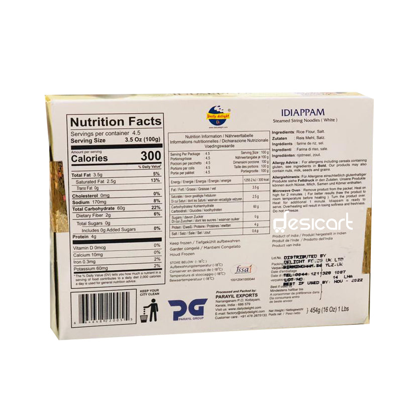 Daily Delight Idiappam White 454g