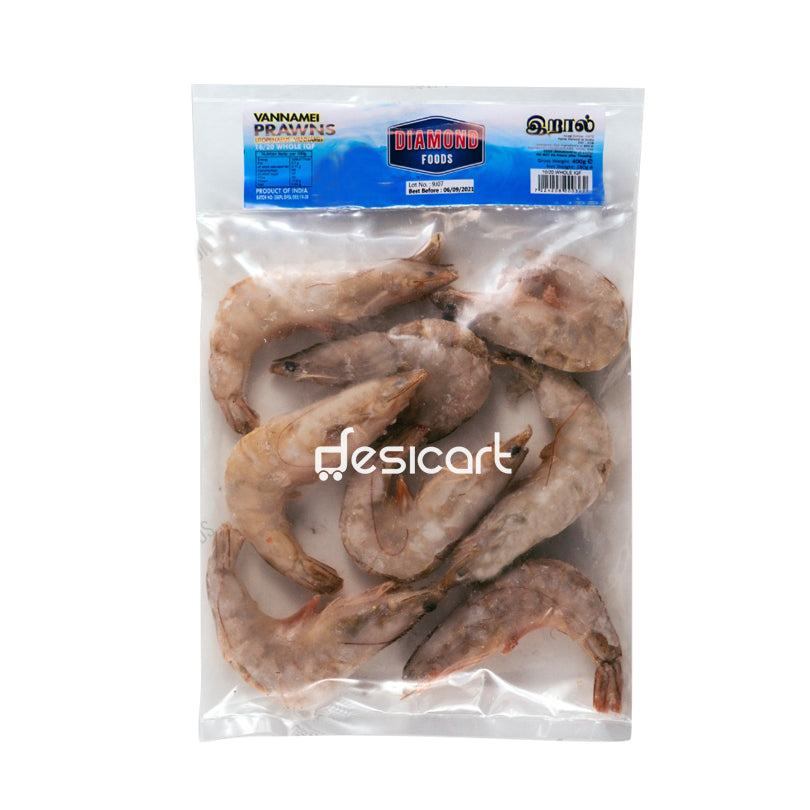 Diamond Vannamei Prawn who Iqf 16/20 400g