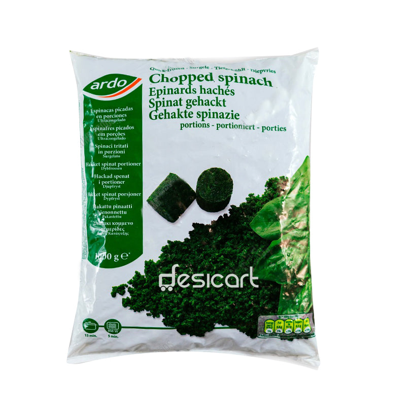 Ardo Chopped Spinach 1kg