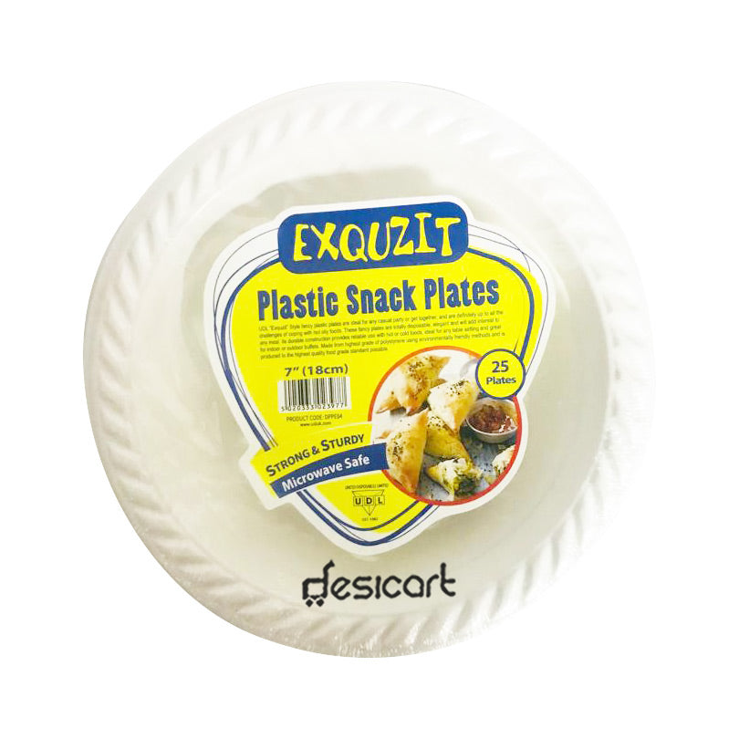 UDL 7EXQUZIT PLASTIC SNACK PLATES DPPE04