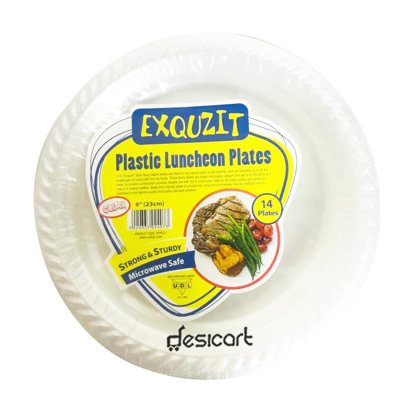 UDL EXQUZIT PLASTIC LUNCHEO PLATE DPPE23