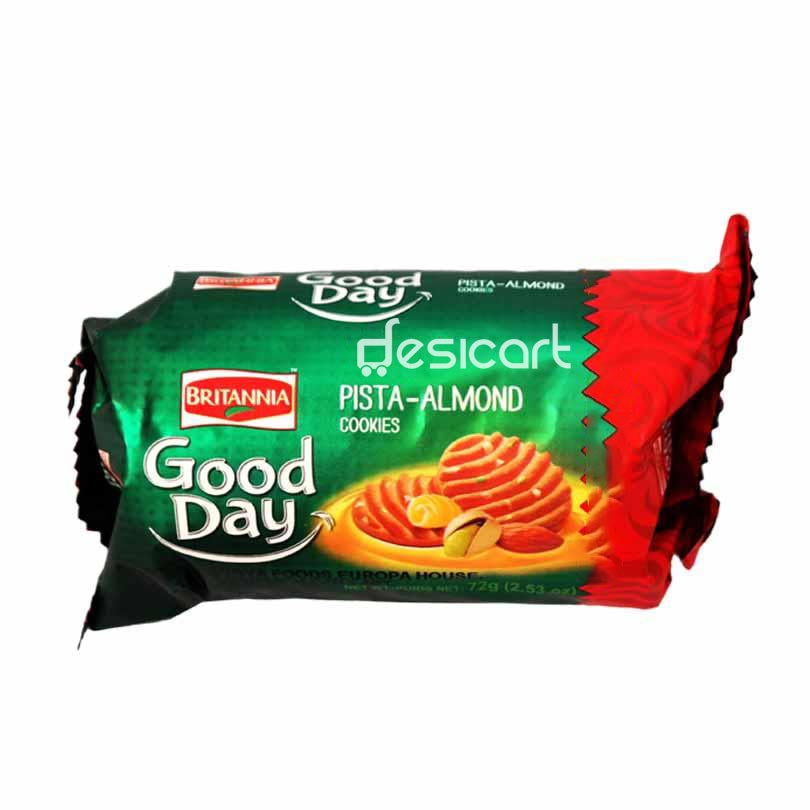 Britannia Good Day Pista Almond Biscuits 72g
