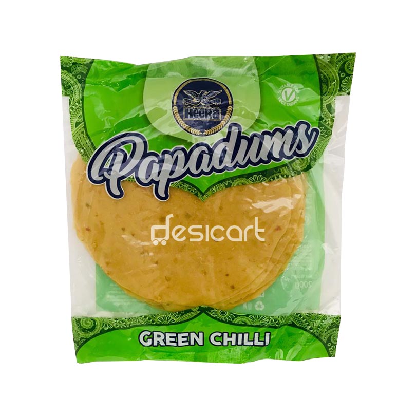 HEERA GREEN CHILLI PAPADUM 200G