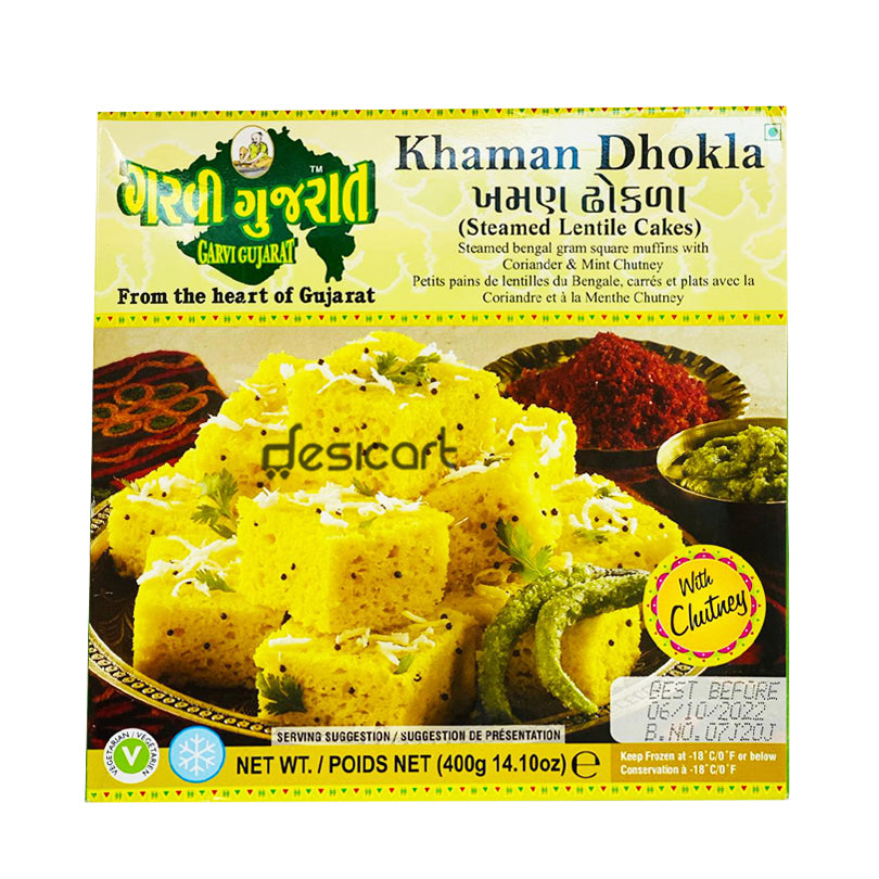 Garvi Gujarat Khaman Dhokla (Steamed Lentil Cakes) 400g