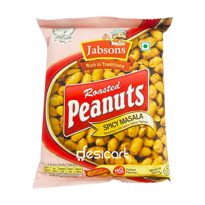 Jabsons Roasted Peanuts Spicy Masala 140g