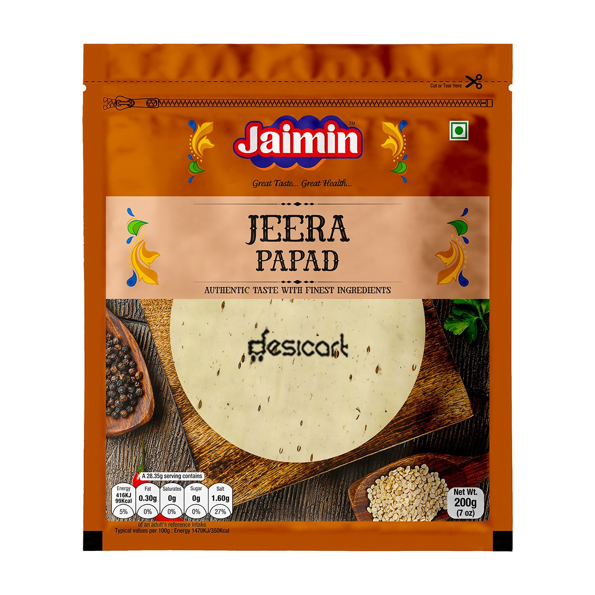 Jaimin Jeera Papad 200g
