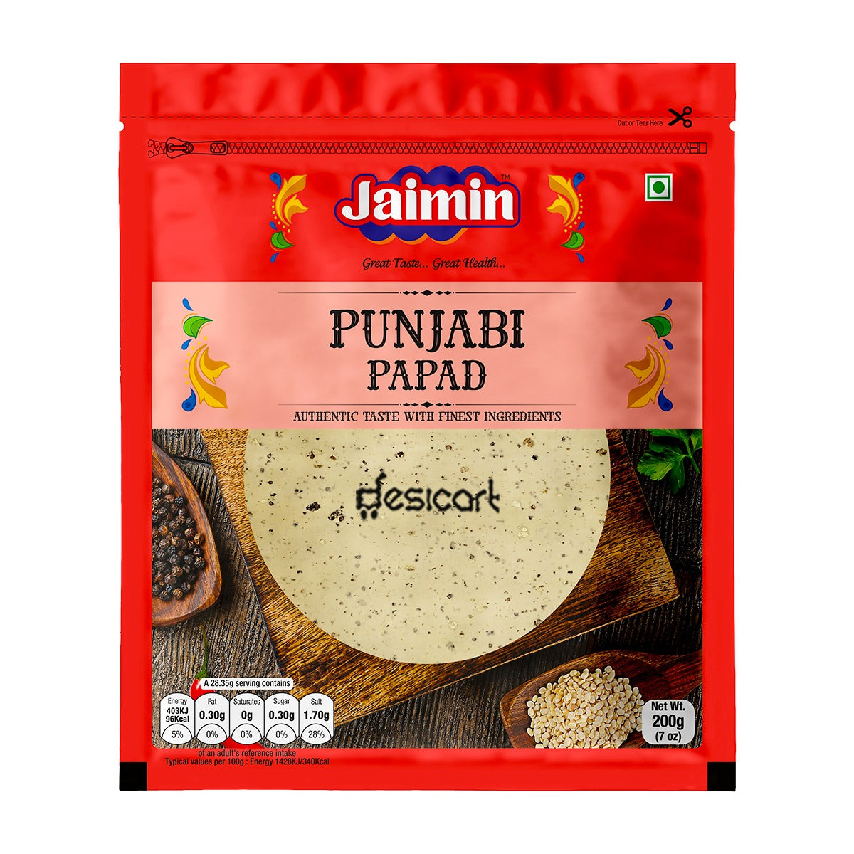 Jaimin Punjabi Papad 200g