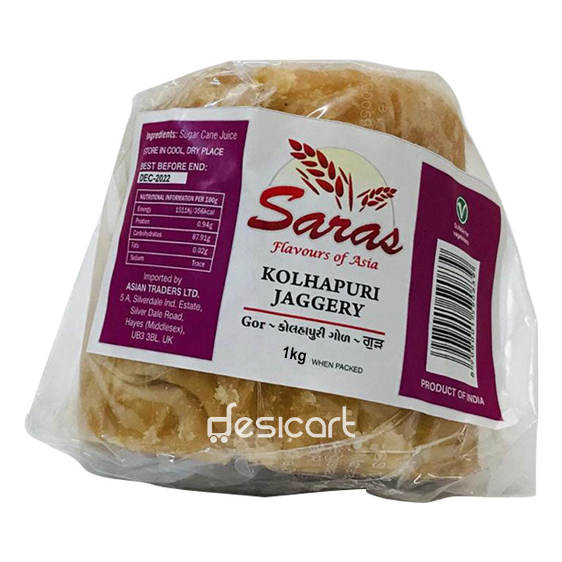 SARAS KOLHAPURI JAGGERY 1KG