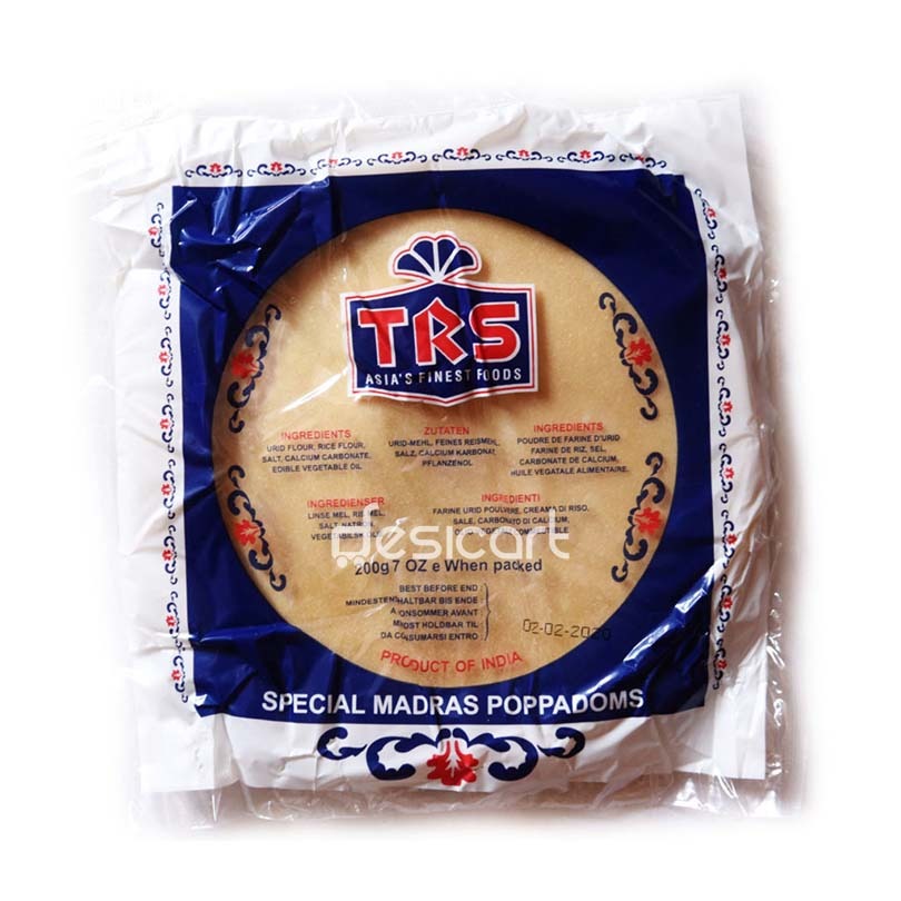 TRS SPECIAL MADRAS POPPADOMS 200G