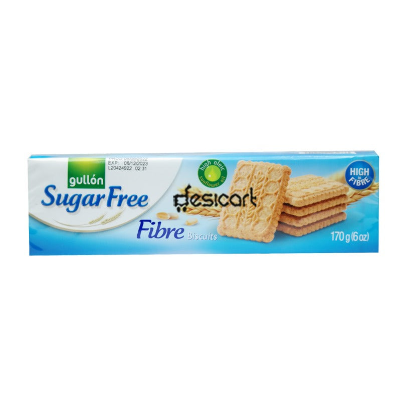 GULLON SUGAR FREE FIBRE BISCUITS 170G Q
