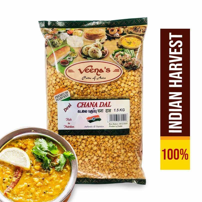 VEENA'S CHANA DAL 1.5KG