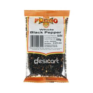 Fudco Black Pepper Whole 100g