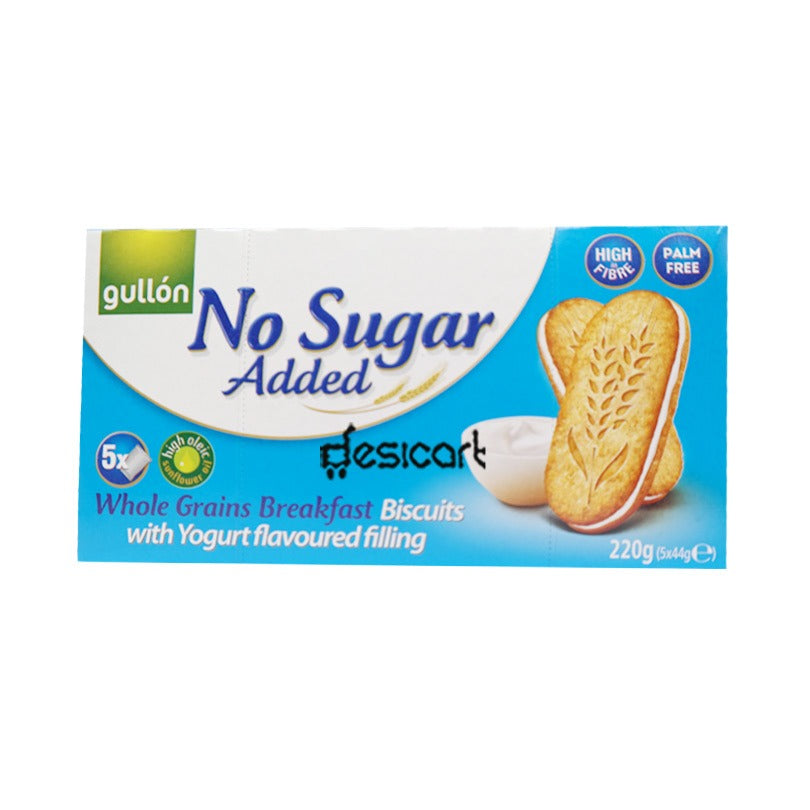 GULLON NO SUGAR ADDED BREAKFAST BISCUIT WITH YOGURT 220G Q