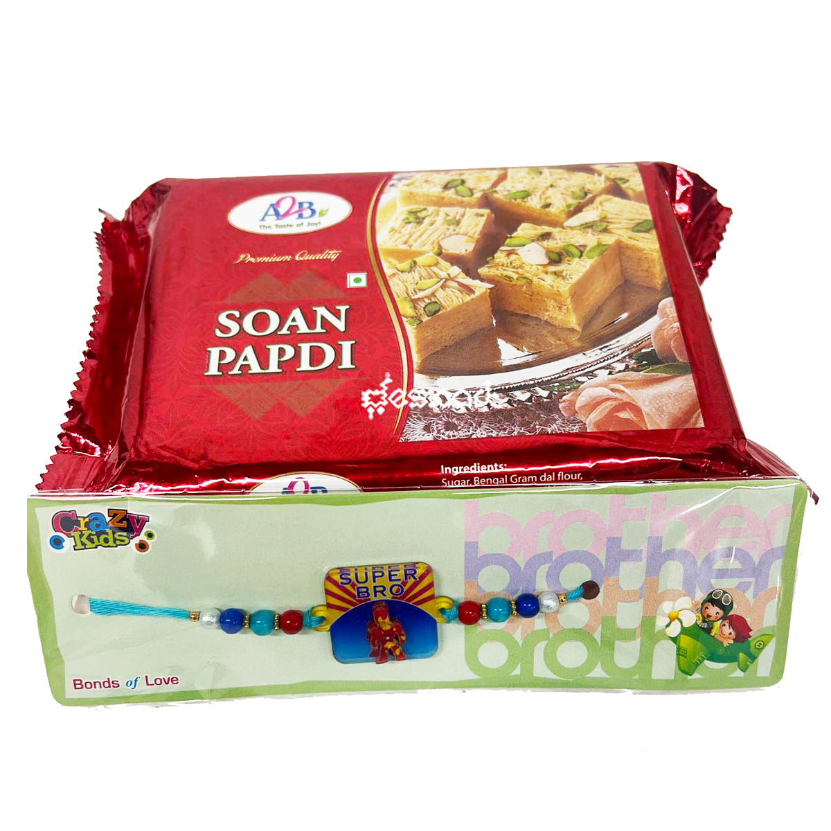 A2B SOAN PAPDI 250G + FREE RAKHI