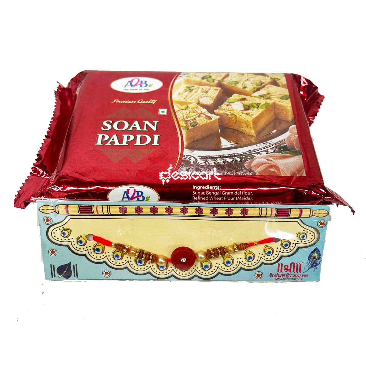 A2B SOAN PAPDI 250G + FREE RAKHI