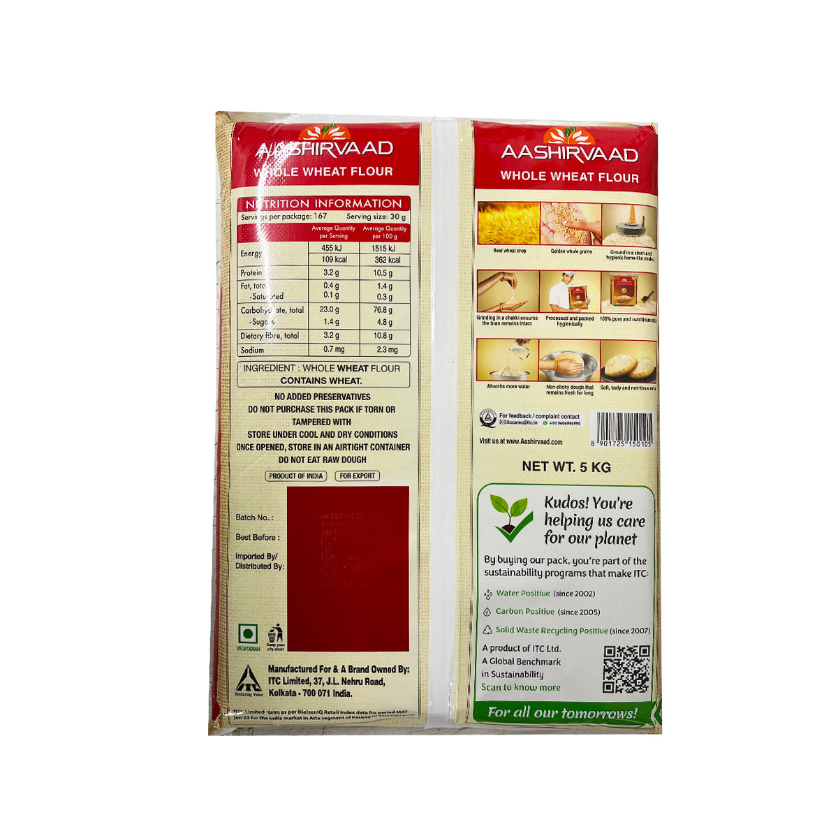 AASHIRVAAD WHEAT ATTA (EXPORT PACK) 5KG