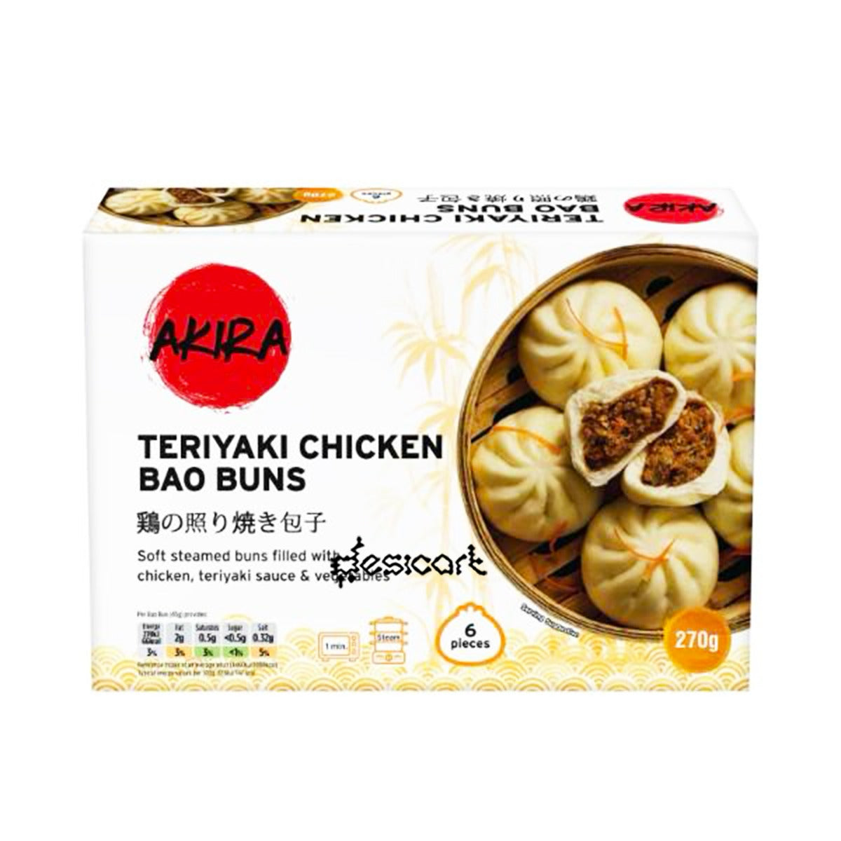 Akira Teriyaki Chicken Bao Buns 270g