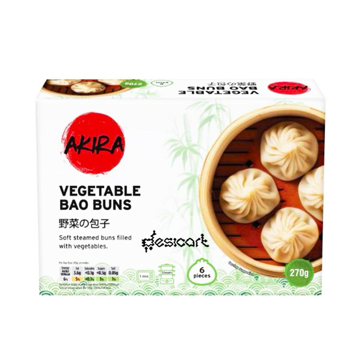 Akira Vegetable Bao Buns 270g