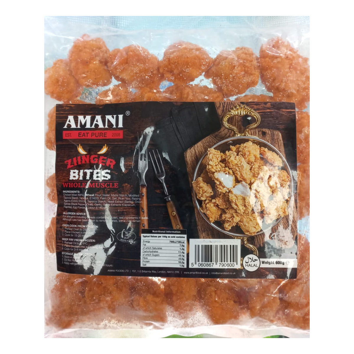 Buy Amani Ziinger Bites Whole Muscle 600g at desicart.co.uk - Online Indian Grocery Store UK
