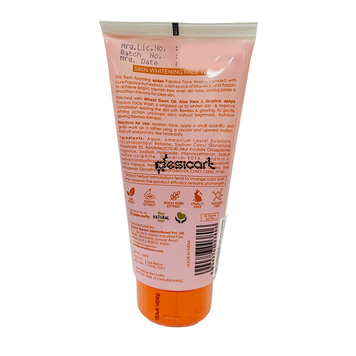 APAPA PAPAYA FACE WASH 150ML
