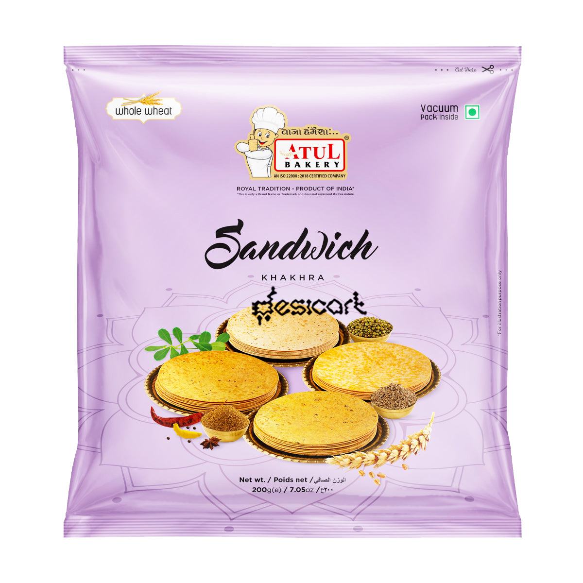 Atul Bakery Sandwich Khakhra 200g