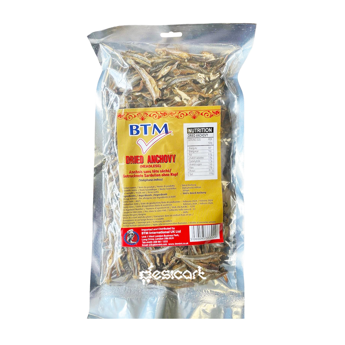 BTM DRIED ANCHOVY HEADLESS 200G