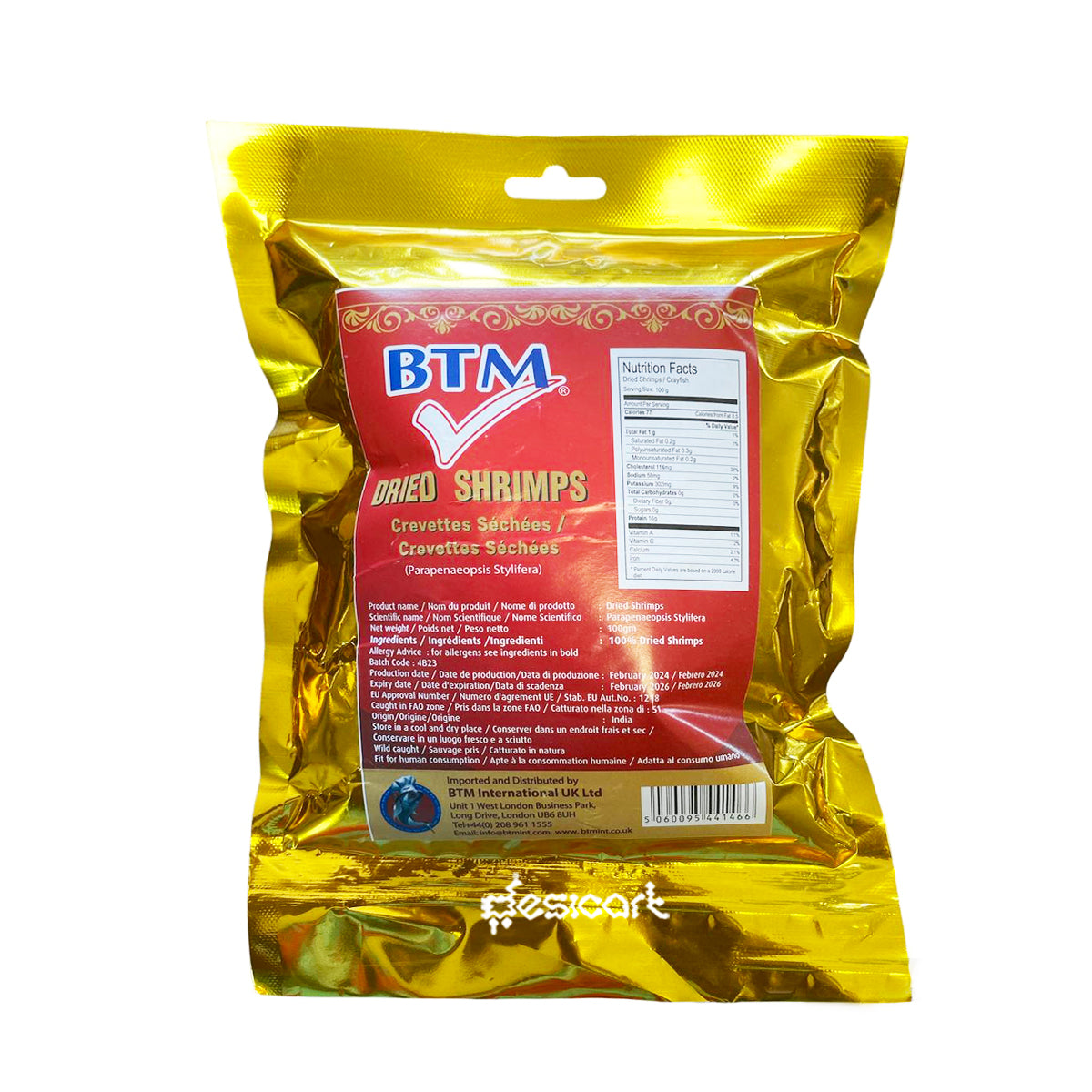 BTM DRIED SHRIMPS 100G