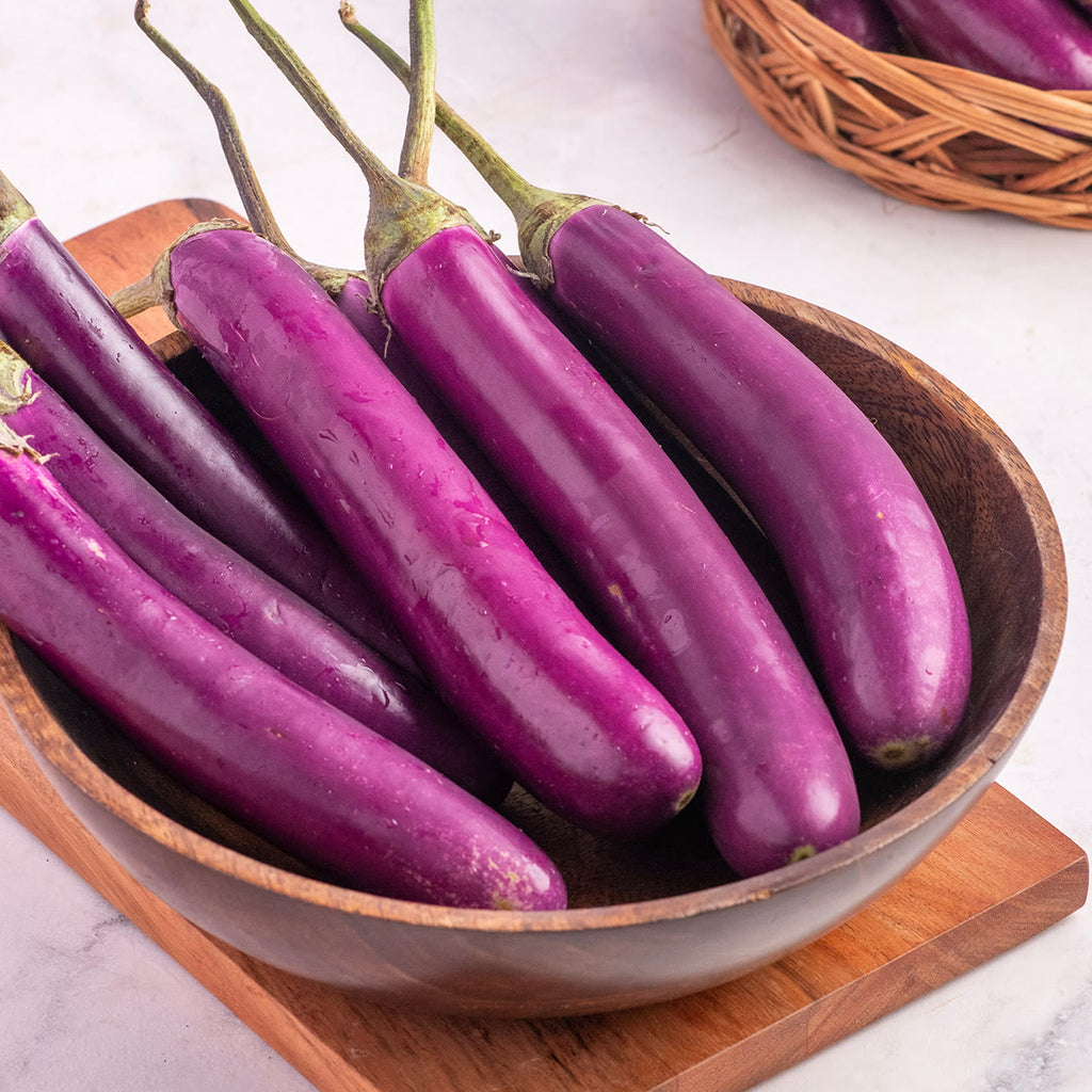 Long Ravayya Buy Brinjal - Pink Ravaya (Approx 500G) online -UK | Desicart