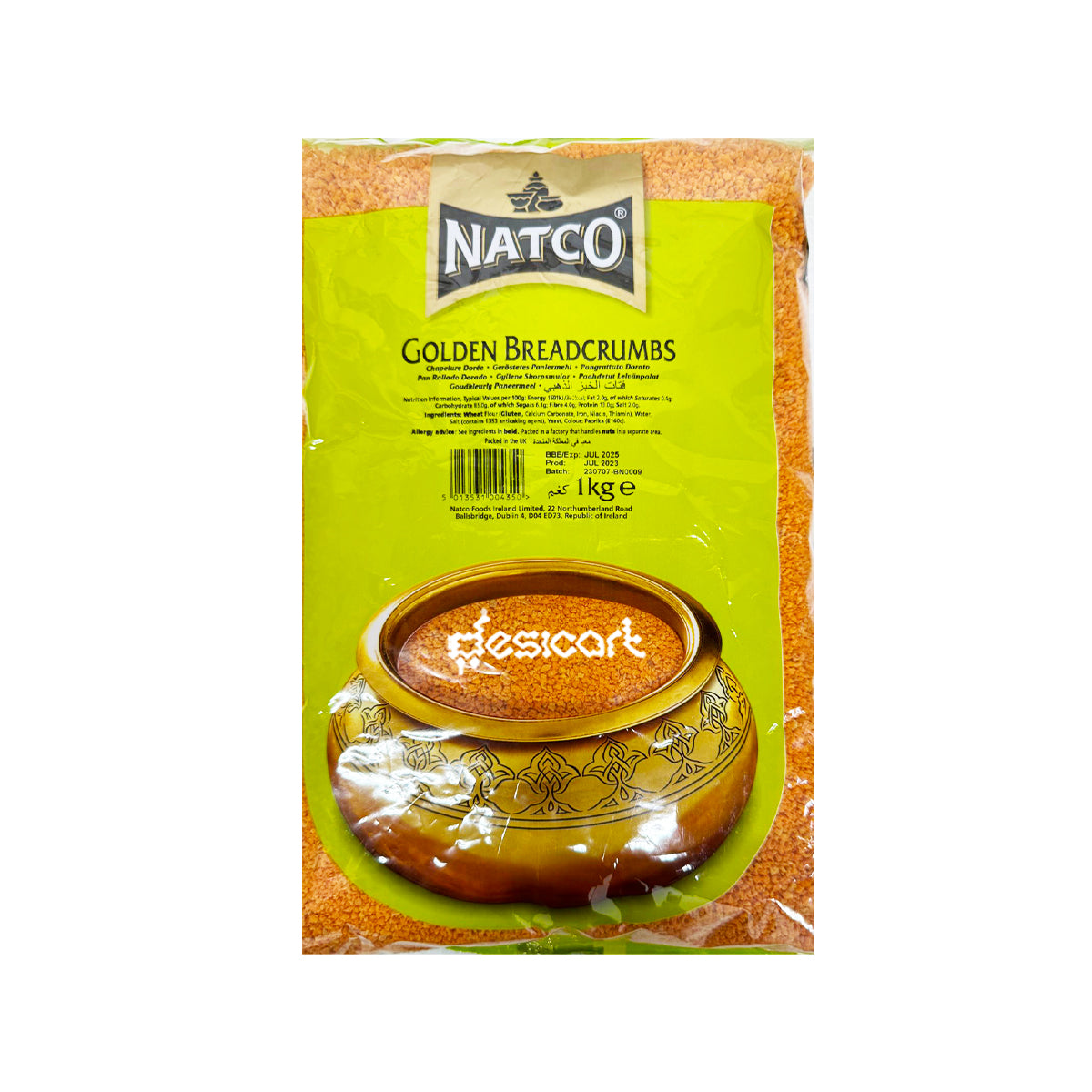 NATCO GOLDEN BREADCRUMBS 1KG