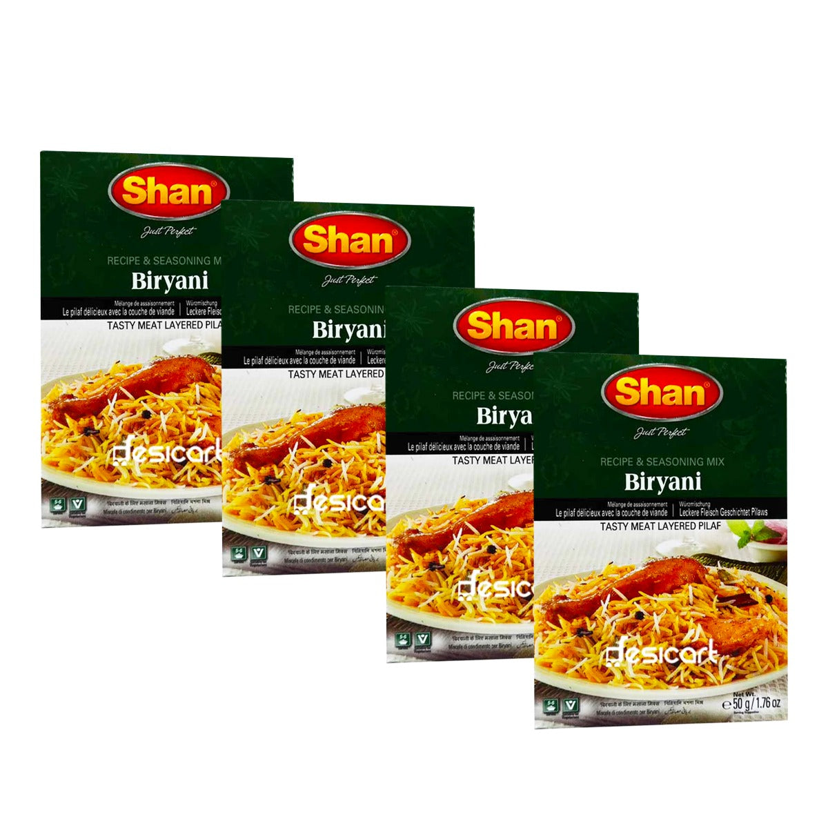 SHAN BRIYANI MASALA 50G(PACK OF 4) 