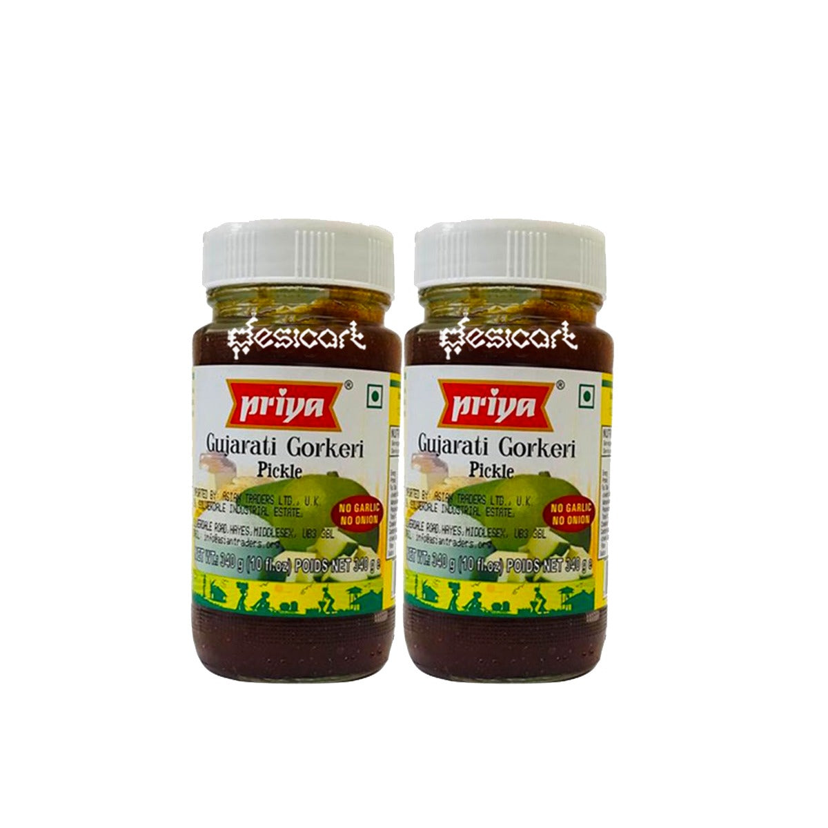 PRIYA GUJARATI GORKERI PICKLE 300G (PACK OF 2)