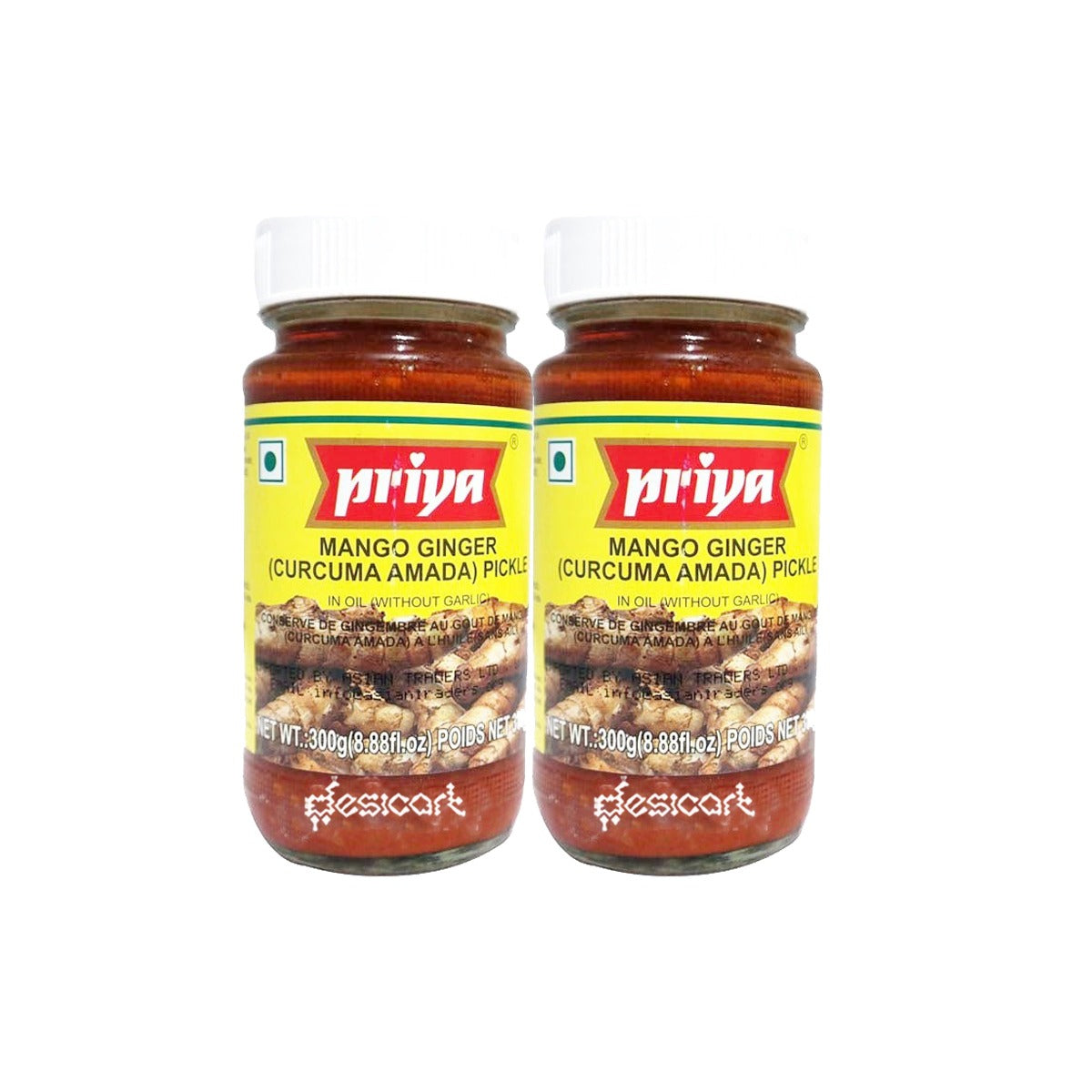 PRIYA MANGO GINGER PICKLE 300G (PACK OF 2)