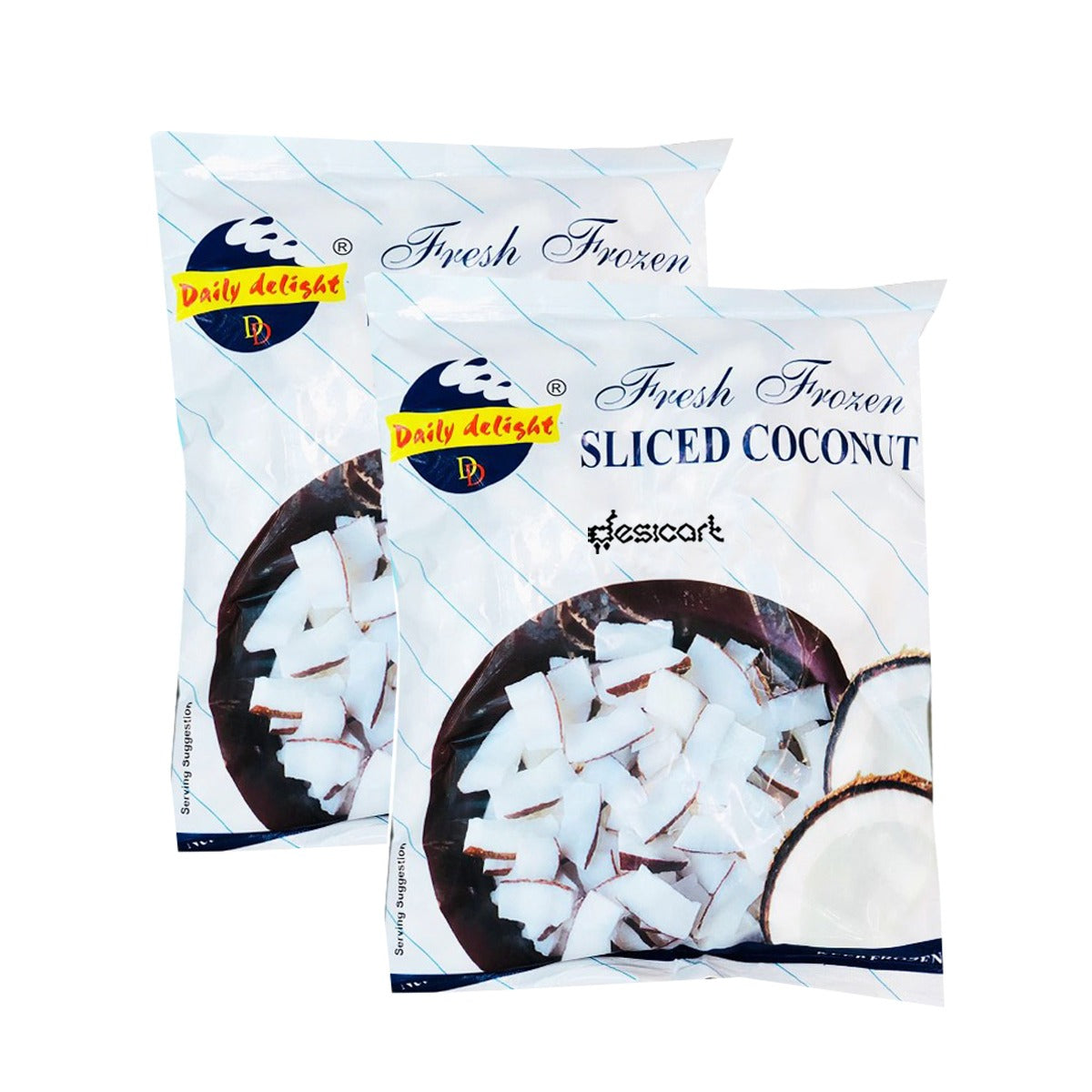 DAILY DELIGHT SLICED COCONUT 400G (PACK OF 2) 