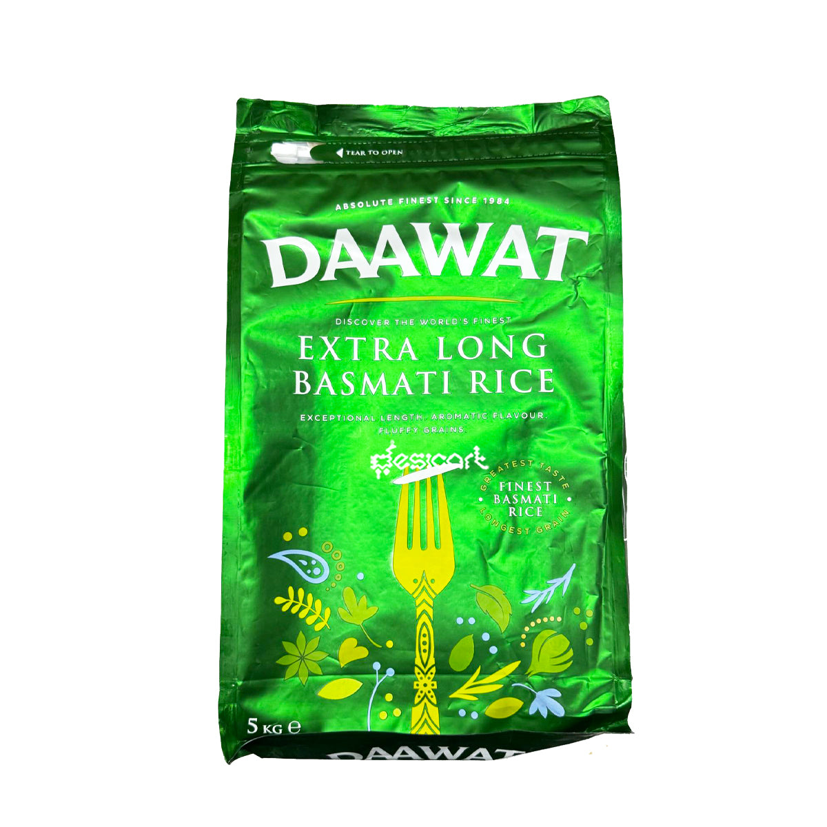 DAAWAT EXTRA LONG BASMATI RICE(GREEN) 5KG