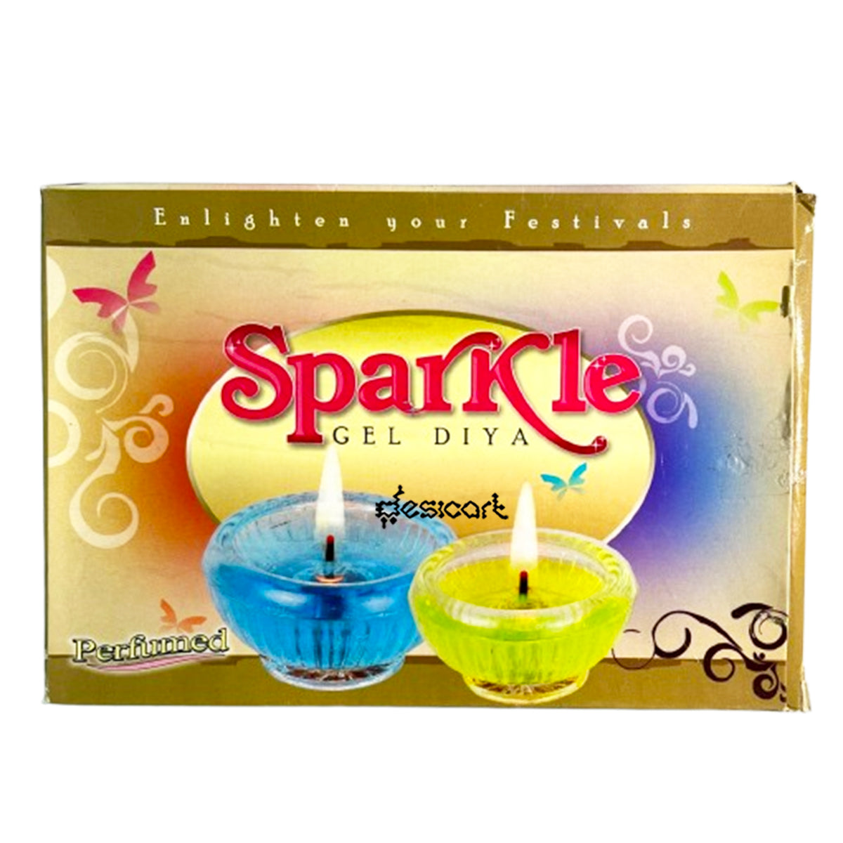 DESIGN WAX GEL DIYA(SET OF 6 PIECES)