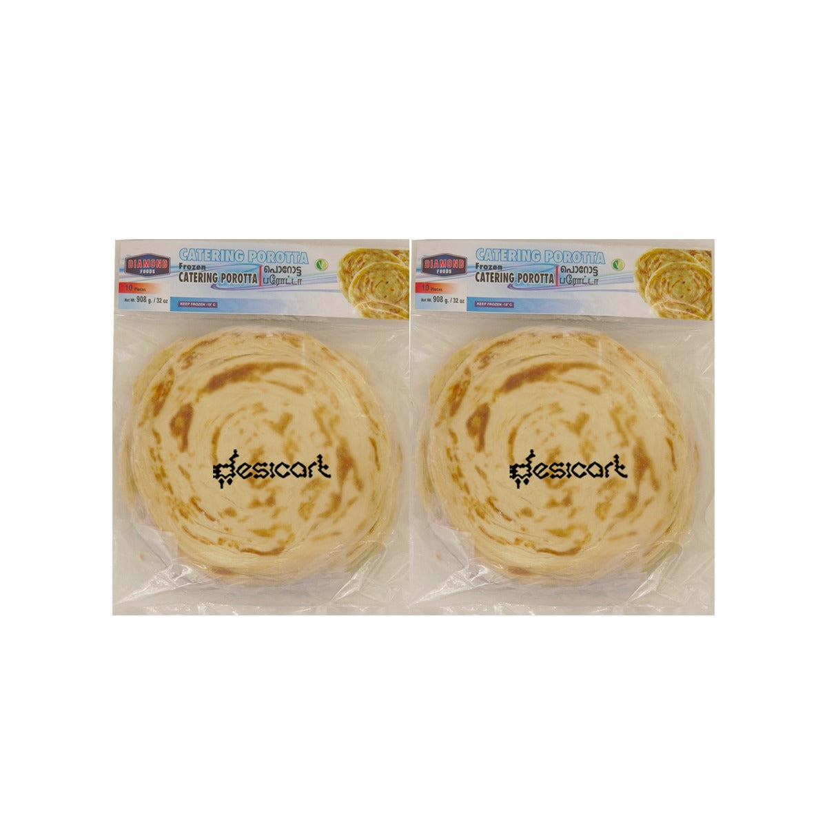 Diamond Catering Parotta (Pack of 2) 908g