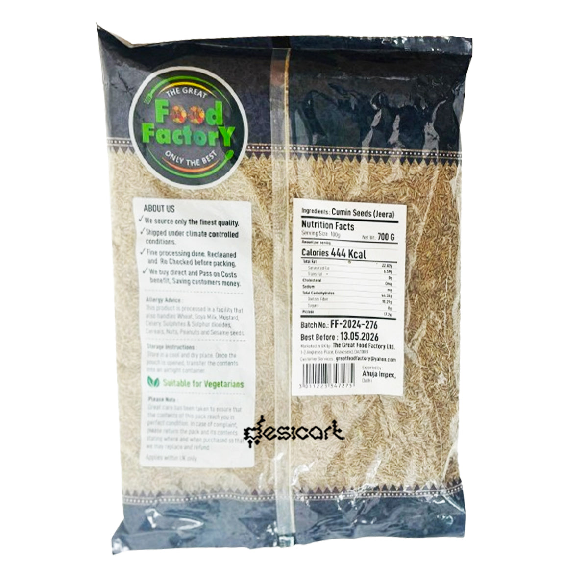 Food Factory Cumin Seeds 700g