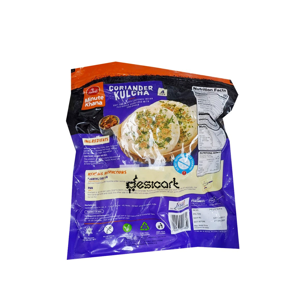 Haldiram's MK Coriander Kulcha 240g