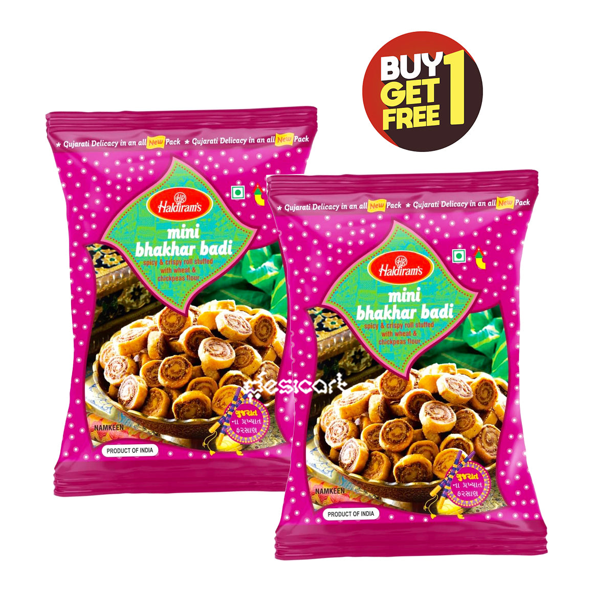 HALDIRAM'S MINI BHAKHARWADI (NAMKEEN) 200G (BUY 1 GET 1 FREE)