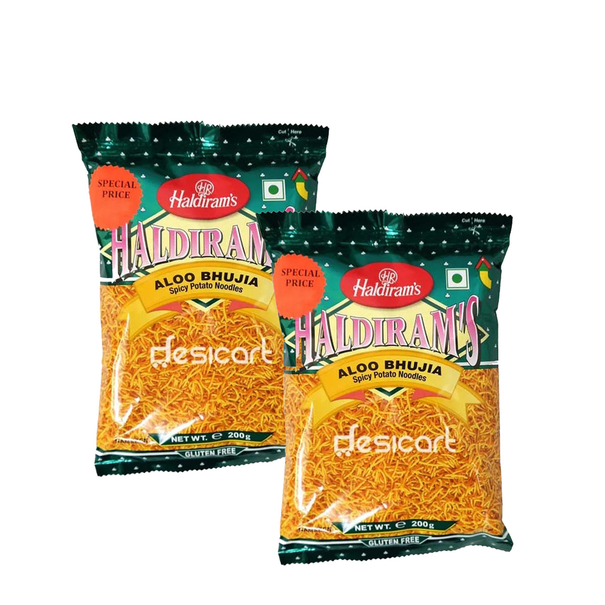 HALDIRAM'S ALOO BHUJIA (GULTEN FREE)  200G (BUY 1 GET 1 FREE)