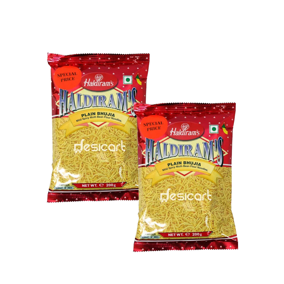 HALDIRAM'S PLAIN BHUJIA (NAMKEEN)200G (BUY 1 GET 1 FREE)