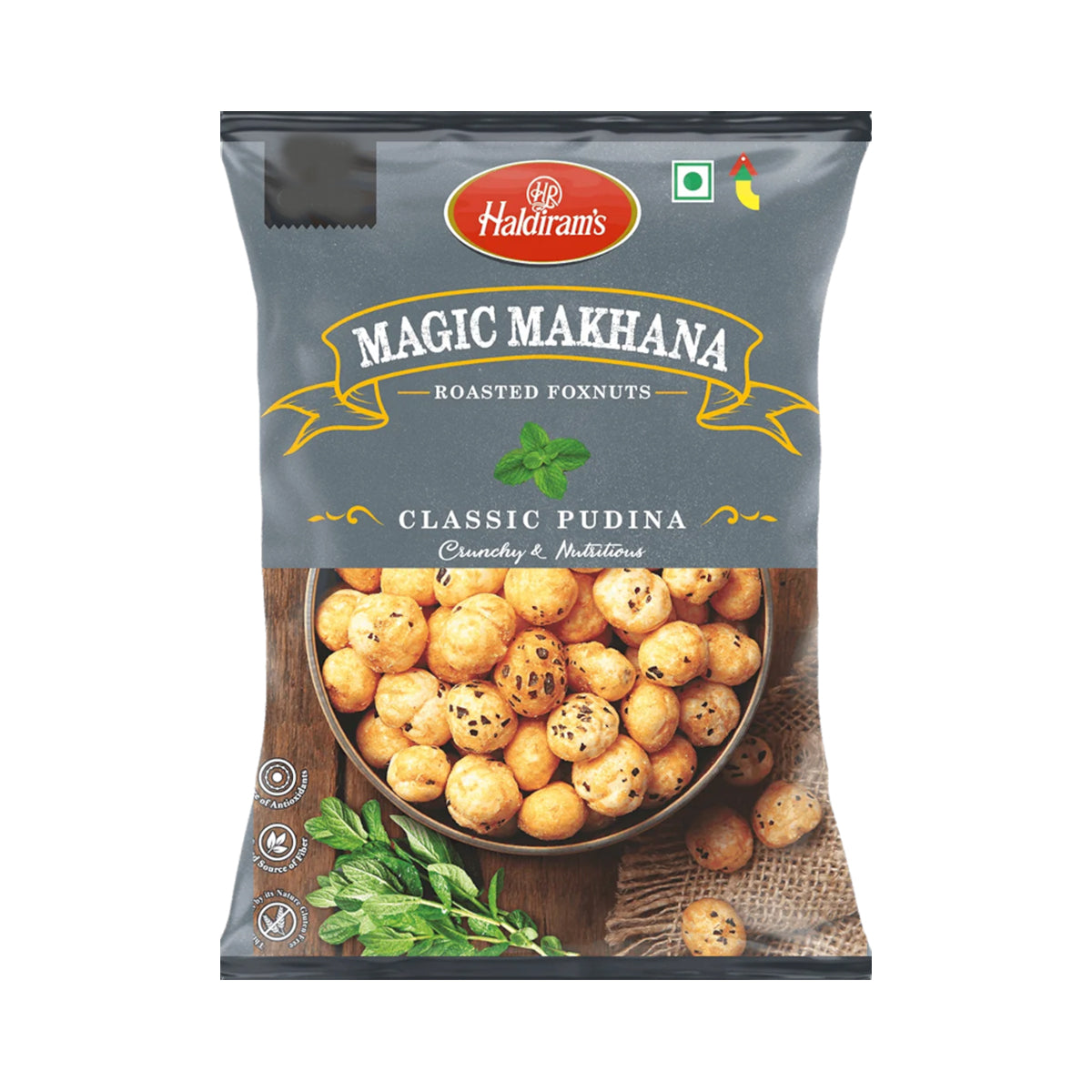 Buy Haldirams Roasted Foxnuts Makhana Pudina 30g at Desicart.co.uk - Online Indian Grocery Store UK