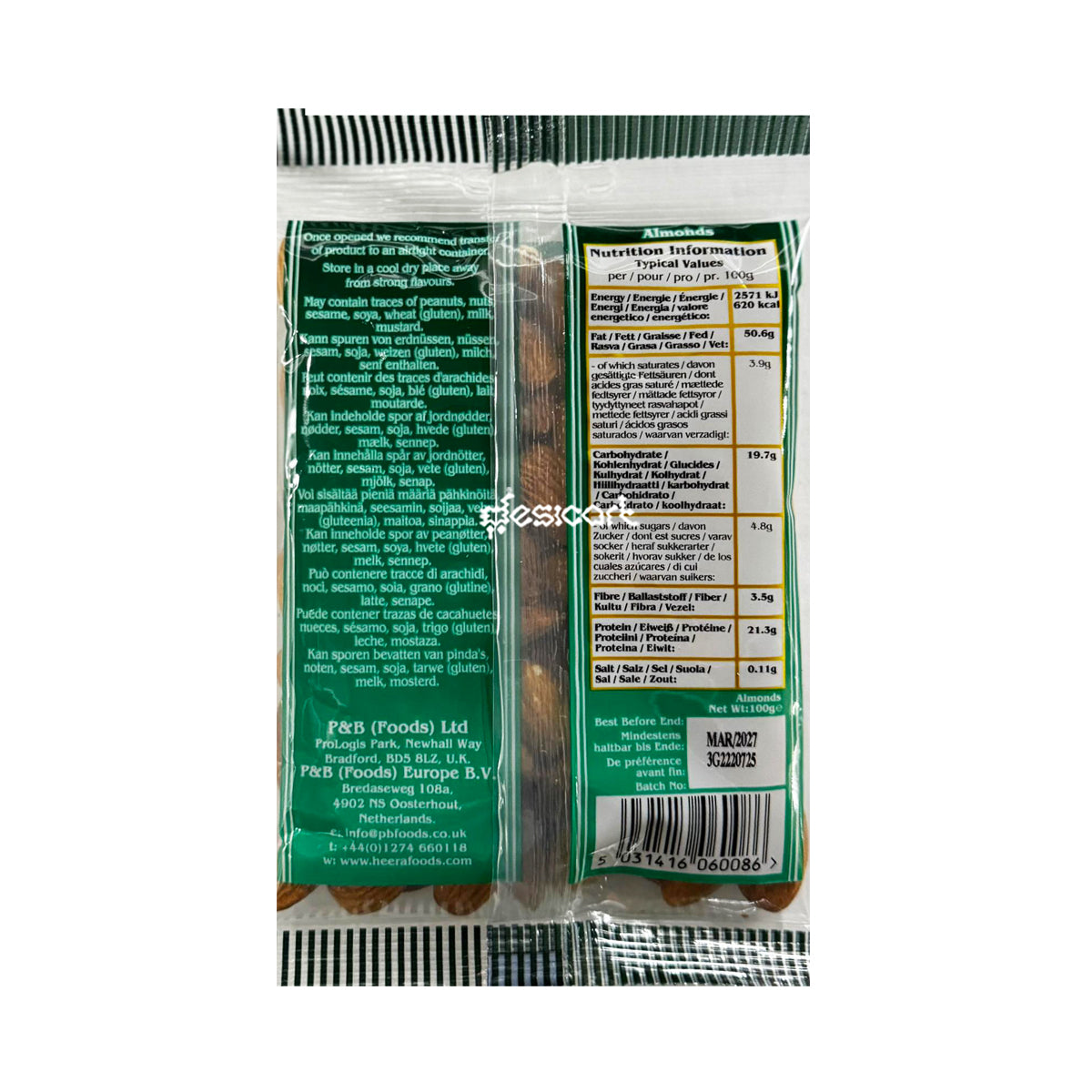 HEERA ALMONDS 100G