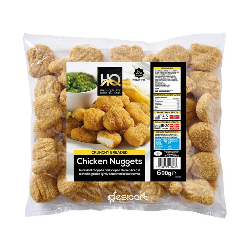 HQ CRENCHY BREADED CHICKEN NUGGETS 600G