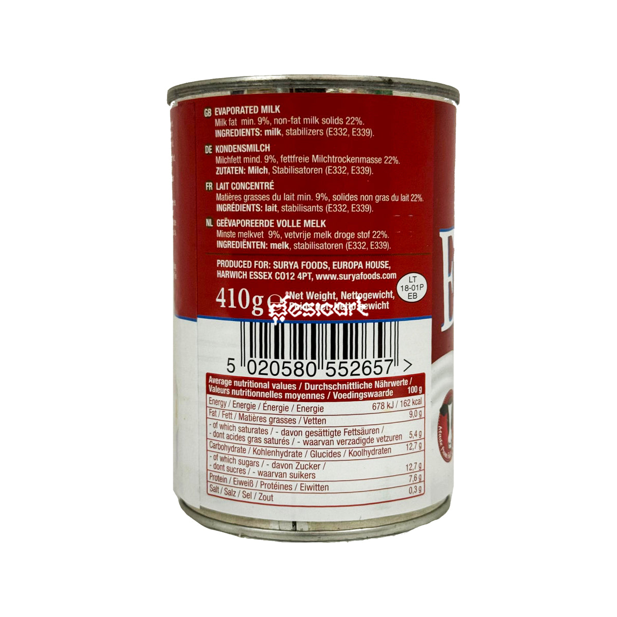 ISLAND SUN EVAPORATED MILK 410G