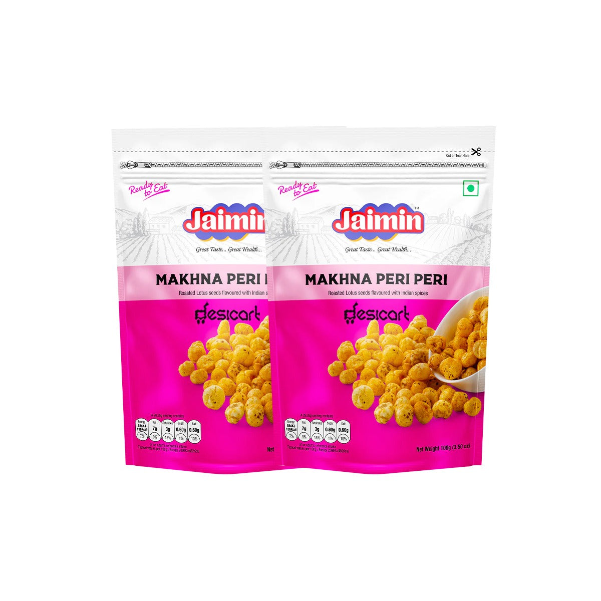 JAIMIN MAKHANA PERI PERI (PACK OF 2) 80G