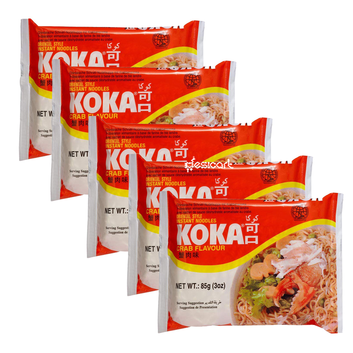 KOKA CRAB FLAVOUR INSTANT NOODLES 85G (5 Packs £2.00)